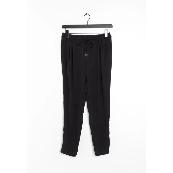 Zara Drawstring Basic Collection Black Pants - Picture 5 of 10